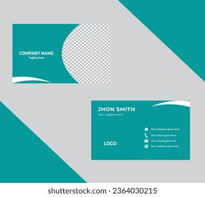 Creative double sided business card template