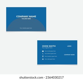 Creative double sided business card template