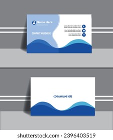 Creative double sided business card design .
