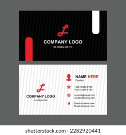 Creative double sided modern business card template
