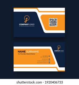 Creative  Double-sided Business Card Template.