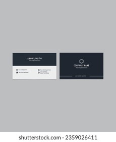 Plantilla de tarjeta de visita de doble cara creativa