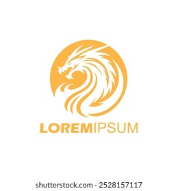 creative dragon boat logo design and vector template