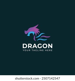 Creative Dragon logo vector design 