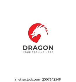 Creative Dragon logo vector design 