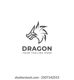Creative Dragon logo vector design 