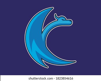 creative dragon mascot logo design vector illustration, Unlimited dragon modern logo Premium Vector, dragon mascot logo design template Premium Vector.