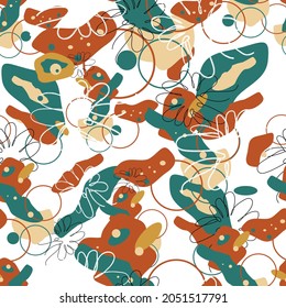 Diseño para fábricas textiles, papel pintado, fondo, postal. Ilustración vectorial.