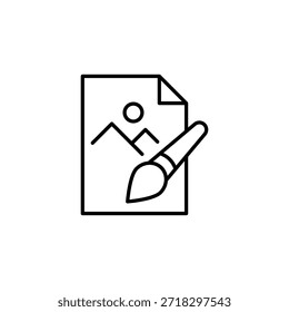 Vetor De Ícone De Estrutura De Tópicos De Criação De Imagem E Desenho Criativo