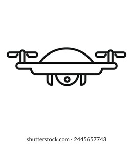 Creative drone filming icon outline vector. Creative modern. Video service