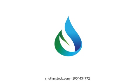 Creative Drop Leaf Symbol Vector Logo Design Symbol Vector Illustration