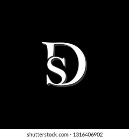 Creative Ds Initial Name Logo Vector Stock Vector (Royalty Free ...