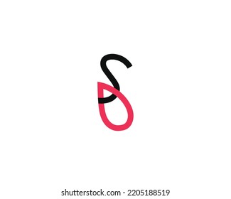 creative DS letter logo design template vector