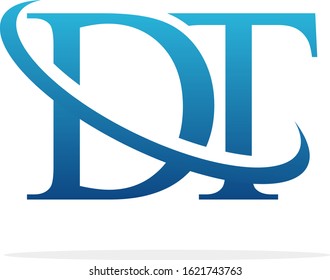 Creative DT logo icon design