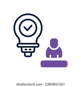 creative dual tone icon. vector icon for your website, mobile, presentation, and logo design.