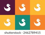 Creative duck vector illustration for art