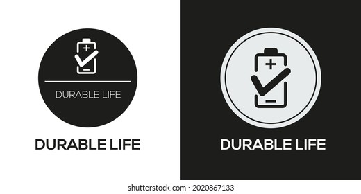 Creative (Durable Life) Icon ,Vector Sign.