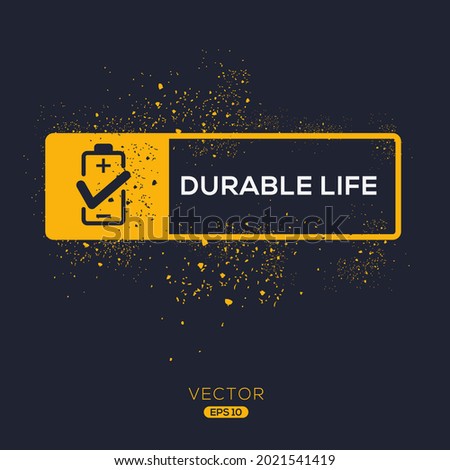 Creative (Durable life) Icon ,Vector sign.