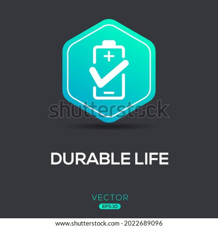 Creative (Durable life) Icon ,Vector sign.