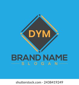 Creative DYM letter logo design for your business brands