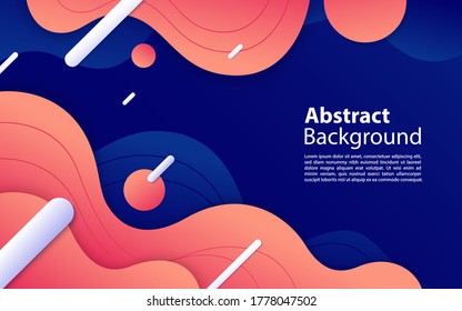 Creative dynamic liquid background with soft color combination. Graphic design element