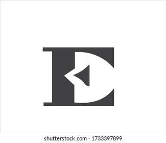 creative e initials logo letter designs