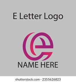 Creative E Letter Logo Design