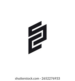 Criativo E e S Letra Monograma Design de logotipo. Modelo de vetor inicial.
