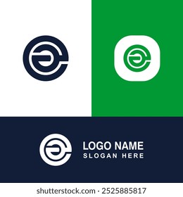 Creative EA letter logo template.