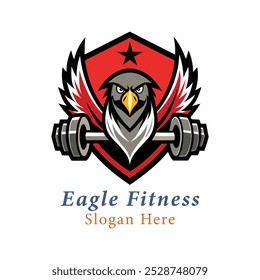 creative eagle fitness logo design
