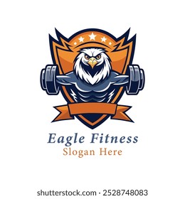 creative eagle fitness logo design