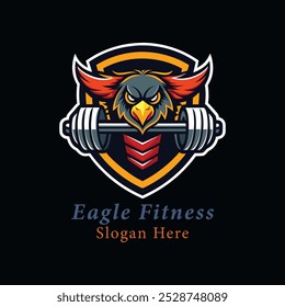creative eagle fitness logo design