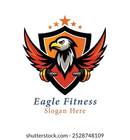 creative eagle fitness logo design