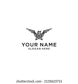 creative eagle logo design vector illustration