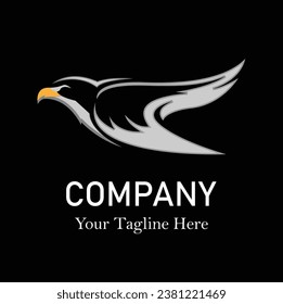 Creative eagle logo design vector image