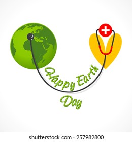 creative earth day banner design vector