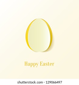 Creative Easter egg. Vector Illustration.
