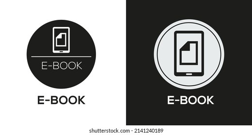 Creative (E-book), Electric book Icon ,Vector sign.