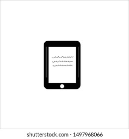 Creative ebook icon on white backround