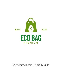 Creative eco bag logo suitable for company design vector illustration idea