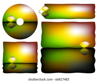 Creative Eco Friendly Background Template Set