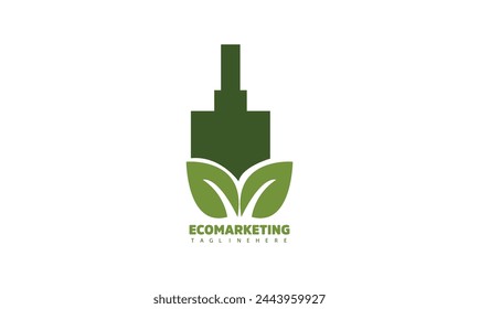 Creative Eco friendly vector label design.