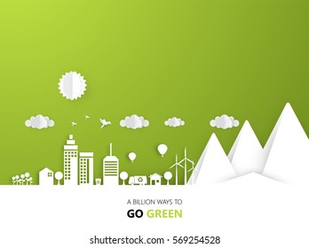 Creative Eco High Detailed Vector Design, Eco Friendly Lettering. Vector Eps 10.  
