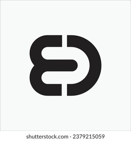 Creative ED or DE initial monogram elegant modern brand unique logo design