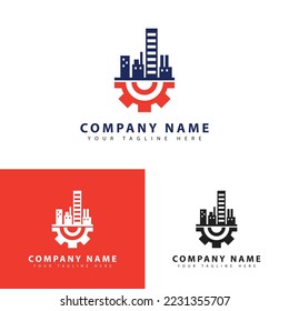 Creative Editable Building Illustrated Logo vector template