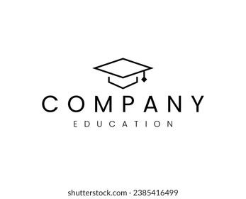 creative education academy university school line logo design