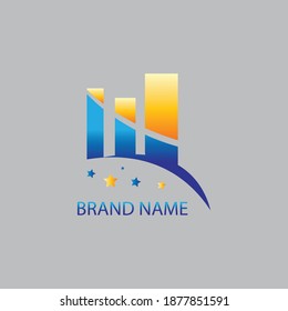 Logo-Illustration für kreative Bildungseinrichtungen mit Farbdesign-Vektorgrafik
