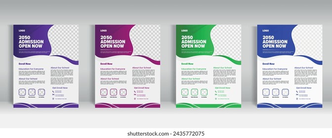 creative education flyer design template layout and school admission, admission open advice poster. 
#education #school #admission #open #flyer #template