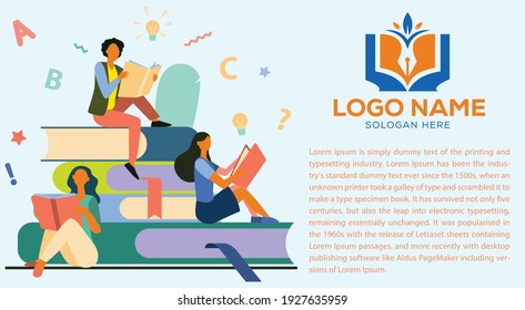 Creative Education logo design concept suitable for company logo, print, digital, icon, apps, and other marketing material purpose