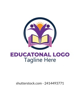 Plantilla de diseño de logotipo de educación creativa